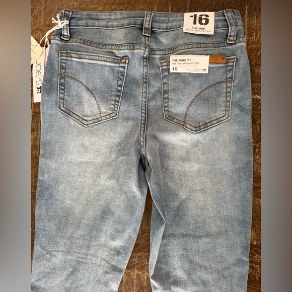 Joe's Jeans Girls' Jane Mid-Rise Cropped Skinny Jeans - Big Kid Size 16 (NEW) - Picture 6 of 9